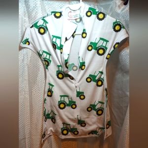 Sleeping Baby Sleep Pouch, Infant Sleeper, Country Tractor Farm, Green, Yellow